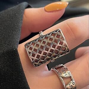 Boho Sterling Silver Adjustable Ring